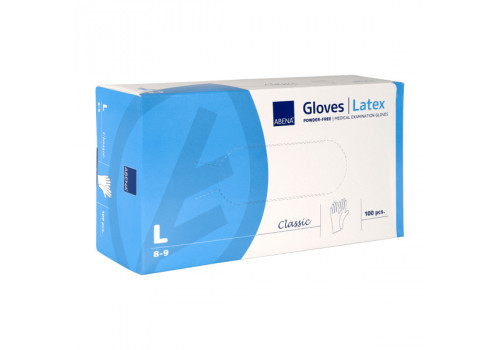 Disposable Gloves Latex Classic Abena Size L White 100 pieces