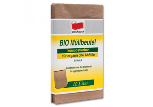 Bio-Müllbeutel aus Papier 10 Liter 300 Beutel im Karton