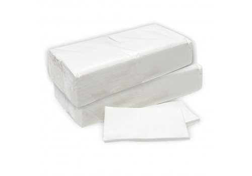 Napkins white 2000 pieces, 2 layers 33 x 33 cm, 1/8 fold
