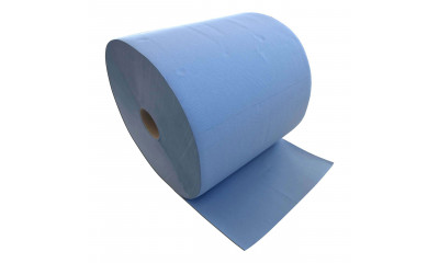 Cleaning paper - cleaning roll 3-ply, absorbent blue