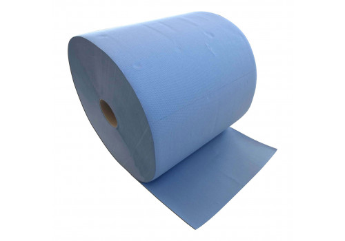 Cleaning paper - cleaning roll 3-ply, absorbent blue