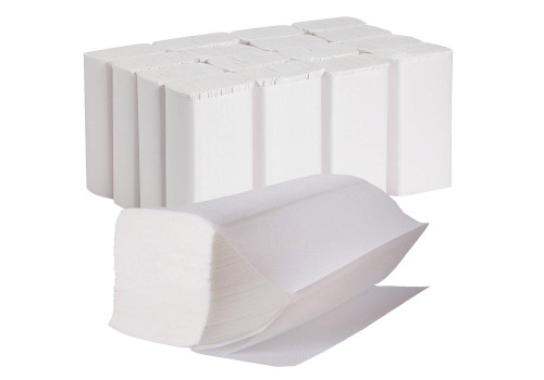 Folded paper towels 2-ply bright white 3200 sheets in a box