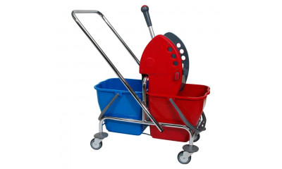 Reinigungswagen Meiko CR Doppelfahrwagen mit 2 x 15 L Eimer