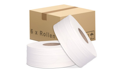 Toilettenpapier Jumbo 2-lagig Gigant 6 Rollen