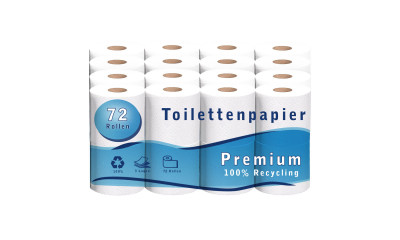 Toilettenpapier 3-lagig 72 Rollen Pack