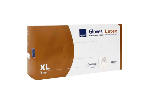 Einweghandschuhe Latex Classic Abena Größe XL Weiß 100 Stück