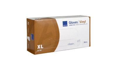 Einweghandschuhe Vinyl Classic Transparent Größe XL, 100 Stück, Abena