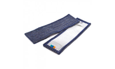 Mikrofaser Borstenmopp Grau/Blau 50 cm 