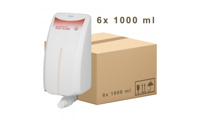 Hautschutzsprühlotion Flexi Guard weiß, 6 Kartuschen x 1000 ml für Lavela Wandhalterung