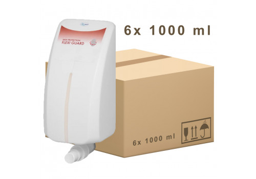 Skin protection spray lotion Flexi Guard white, 6 cartridges x 1000 ml for Lavela wall mount