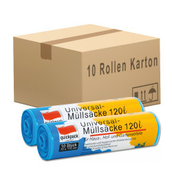 Papstar Müllbeutel 30 Liter, Grau, 20 Stück - Böttcher AG