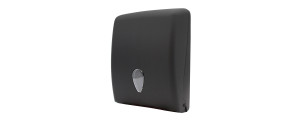 Folded towel dispenser DAFT100S Black made of ABS plastic