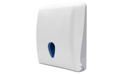 Folded towel dispenser DAFT100 white made of ABS plastic